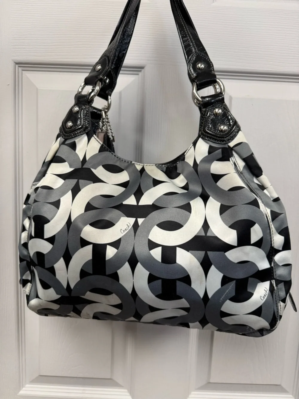 Y2K Coach Madison Op Art Maggie shoulder bag - Picture 3 of 11